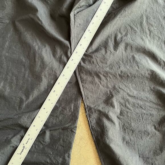 Vintage 90s Nike Black Mens L Nylon Sporty Athletic Windbreaker Swishy Pants - Picture 4 of 13